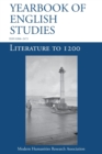 Image for Literature to 1200 (Yearbook of English Studies (52) 2022)