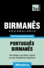 Image for Vocabulario Portugues Brasileiro-Birmanes - 3000 palavras