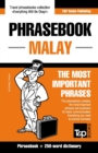 Image for Phrasebook - Malay - The most important phrases : Phrasebook and 250-word dictionary