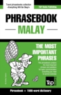 Image for Phrasebook - Malay - The most important phrases : Phrasebook and 1500-word dictionary