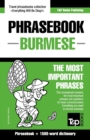 Image for Phrasebook - Burmese - The most important phrases : Phrasebook and 1500-word dictionary
