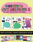 Image for Art and Craft for Kids with Paper (20 full-color kindergarten cut and paste activity sheets - Monsters 2)
