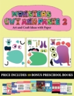 Image for Art and Craft Ideas with Paper (20 full-color kindergarten cut and paste activity sheets - Monsters 2) : This book comes with collection of downloadable PDF books that will help your child make an exc