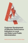 Image for Customer development of effective performance indicators in local and state level public administration