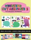 Image for Cut and paste Worksheets (20 full-color kindergarten cut and paste activity sheets - Monsters 2)