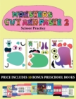Image for Scissor Practice (20 full-color kindergarten cut and paste activity sheets - Monsters 2)