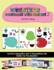 Image for Bucher fur 2-Jahrige : 20 vollfarbige Kindergarten-Arbeitsblatter zum Ausschneiden und Einfugen - Monster 2