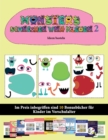Image for Ideen basteln : 20 vollfarbige Kindergarten-Arbeitsblatter zum Ausschneiden und Einfugen - Monster 2