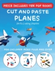 Image for Pre K Cutting Practice (Cut and Paste - Planes)