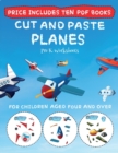 Image for Pre K Worksheets (Cut and Paste - Planes)