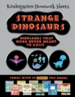 Image for Kindergarten Homework Sheets (Strange Dinosaurs - Cut and Paste)