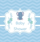 Image for Blue baby shower guest book (Hardcover)