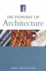 Image for Dictionary of architecture