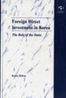 Image for Foreign direct investment in Korea  : the role of the state