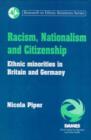 Image for Racism, nationalism and citizenship  : ethnic minorities in Britain and Germany