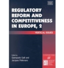 Image for Regulatory Reform and Competitiveness in Europe, 2 : Vertical Issues