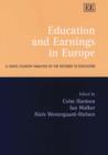 Image for Education and earnings in Europe  : a cross country analysis of the returns to education