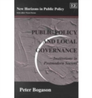 Image for Public Policy and Local Governance