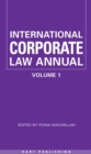 Image for International Corporate Law - Volume 1