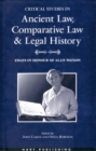 Image for Critical Studies in Ancient Law, Comparative Law and Legal History
