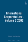 Image for International Corporate Law - Volume 2 2002