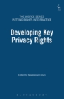 Image for Developing Key Privacy Rights