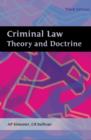 Image for Criminal law  : theory and doctrine