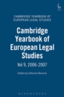 Image for The Cambridge yearbook of European legal studiesVol. 9: 2006-2007