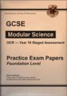 Image for GCSE Year 10 Staged Assessment OCR Science Practice Exam Papers : Foundation