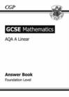 Image for GCSE Maths AQA Answers for Workbook with Online Edition - Foundation (A*-G Resits)
