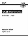 Image for GCSE Maths Edexcel Answers for Workbook with Online Edition - Higher (A*-G Resits)