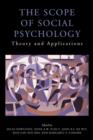 Image for The scope of social psychology  : theory and applications
