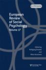 Image for European Review of Social Psychology