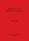 Image for Recherches sur le palâeolithique supâerieur