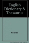 Image for ENGLISH DICTIONARY THESAURUS