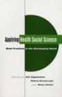 Image for Applying Health Social Science