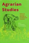 Image for Agrarian studies  : essays on agrarian relations in less-developed countries