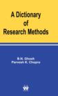 Image for A Dictionary of Research Methods
