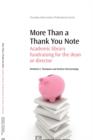 Image for More than a thank you note  : academic library fund-raising for the dean or director