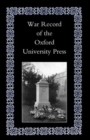 Image for War Record of the University Press, Oxford