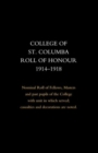 Image for College of St Colomba Roll of Honour 1914-18