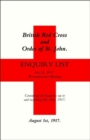 Image for British Red Cross and Order of St John Enquiry List (No 14) 1917