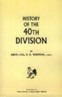Image for History of the 40th Division