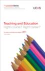 Image for Teaching and education  : for entry to university and college in 2011