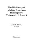 Image for Dictionary of modern American philosophers, 1860-1960