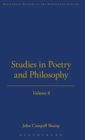 Image for Studies In Poetry And Philosophy