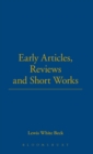 Image for Early Articles, Reviews And Short Works