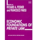 Image for Economic foundations of private law