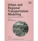 Image for Urban and Regional Transportation Modeling