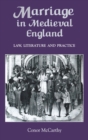 Image for Marriage in medieval England  : law, literature and practice